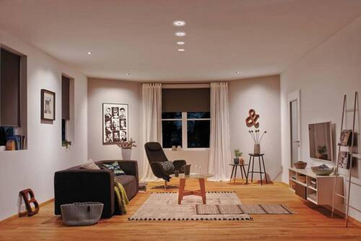 LED-Deckenleuchte EBL Whirl max. 6 Watt, 3-teilig - Basics, Metall (15cm) - Paulmann