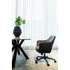 SNURRSTOL VALLETTA - svart/antracit, Klassisk, metall/textil (63/82-88/61cm) - Premium Living