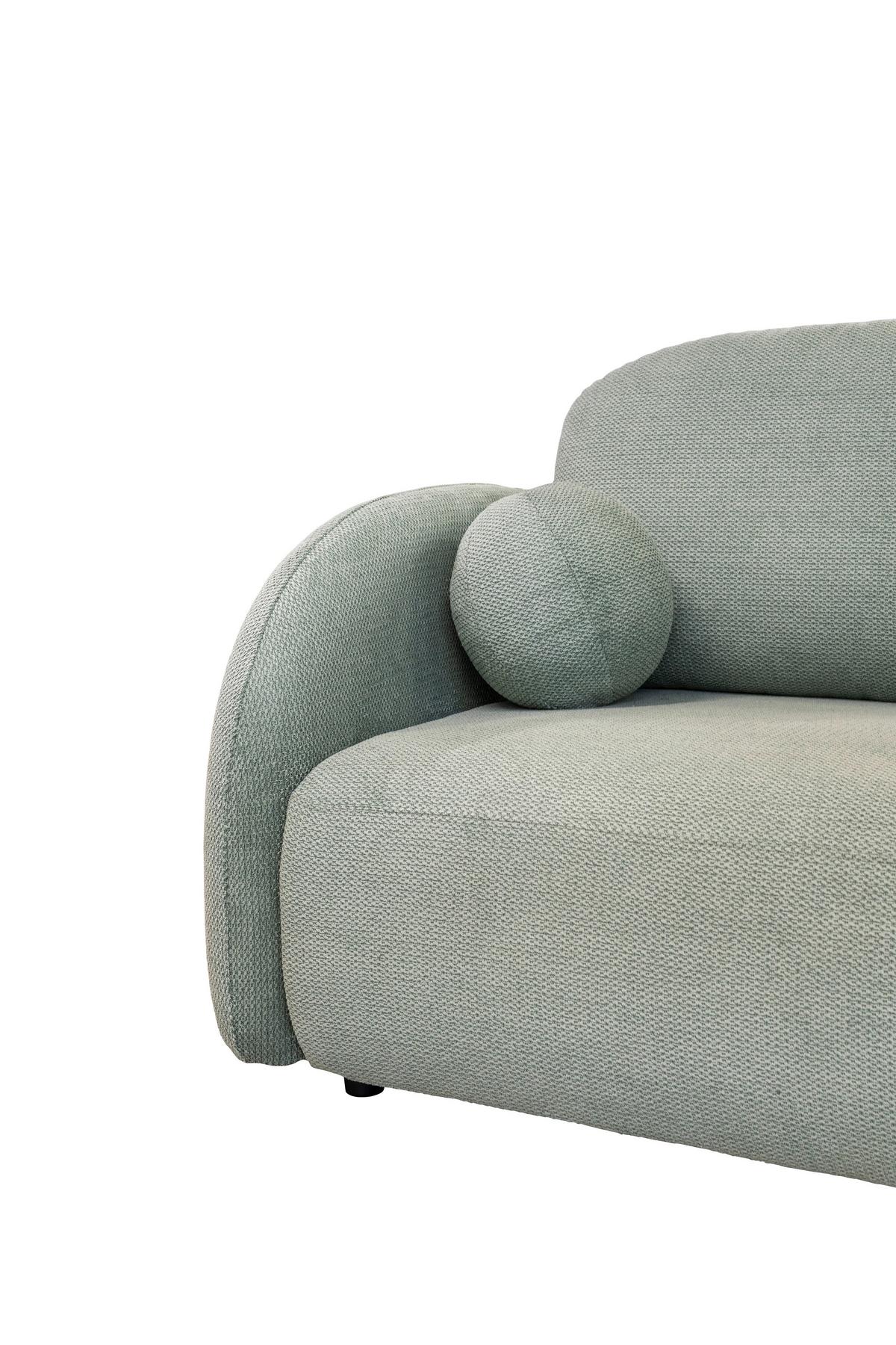 Trosjed Na Razvlačenje Roma - boje mente/crna, Design, tekstil (230/90/105cm)