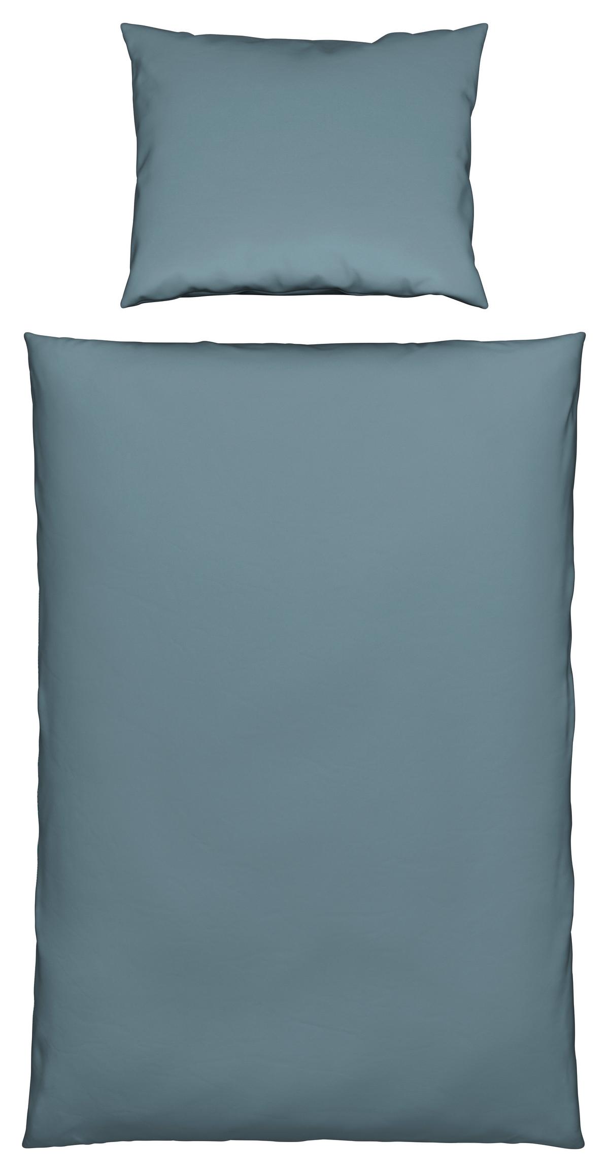 Bio-Anna Uni Blau ca. 140x200cm - Blau, Natur, Textil (140/200cm) - ecoTree