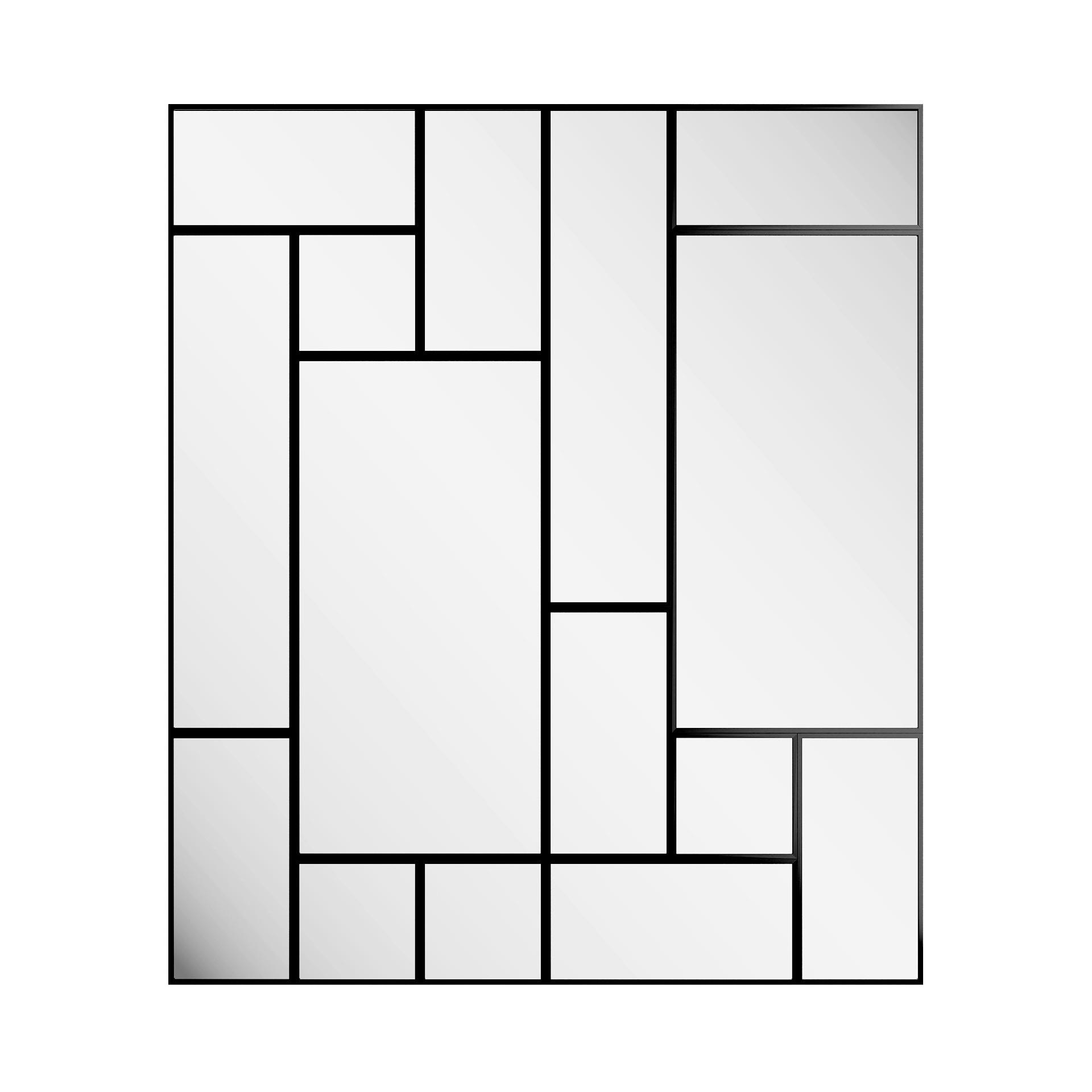 Dekospiegel Cassiopeia  AK Schwarz ca. 210x245cm - Schwarz, Basics, Glas/Holz (210/245/2.5cm)