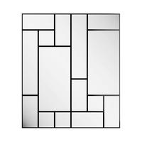 Dekospiegel Cassiopeia  AK Schwarz ca. 210x245cm - Schwarz, Basics, Glas/Holz (210/245/2.5cm)