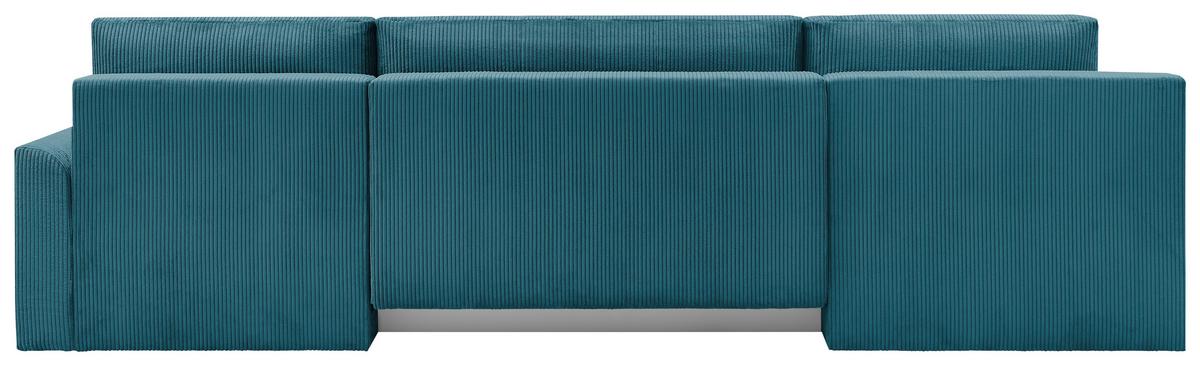 Coltar KIM U - turcoaz, Modern, lemn (146/313/160cm) - Modern Living