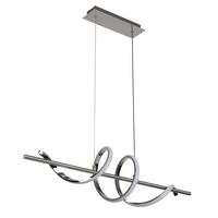 LED-Hängeleuchte Lina Chrom-/Nickelfarben max. 20 W - Chromfarben/Nickelfarben, MODERN, Kunststoff/Metall (20/80/120cm) - Mömax