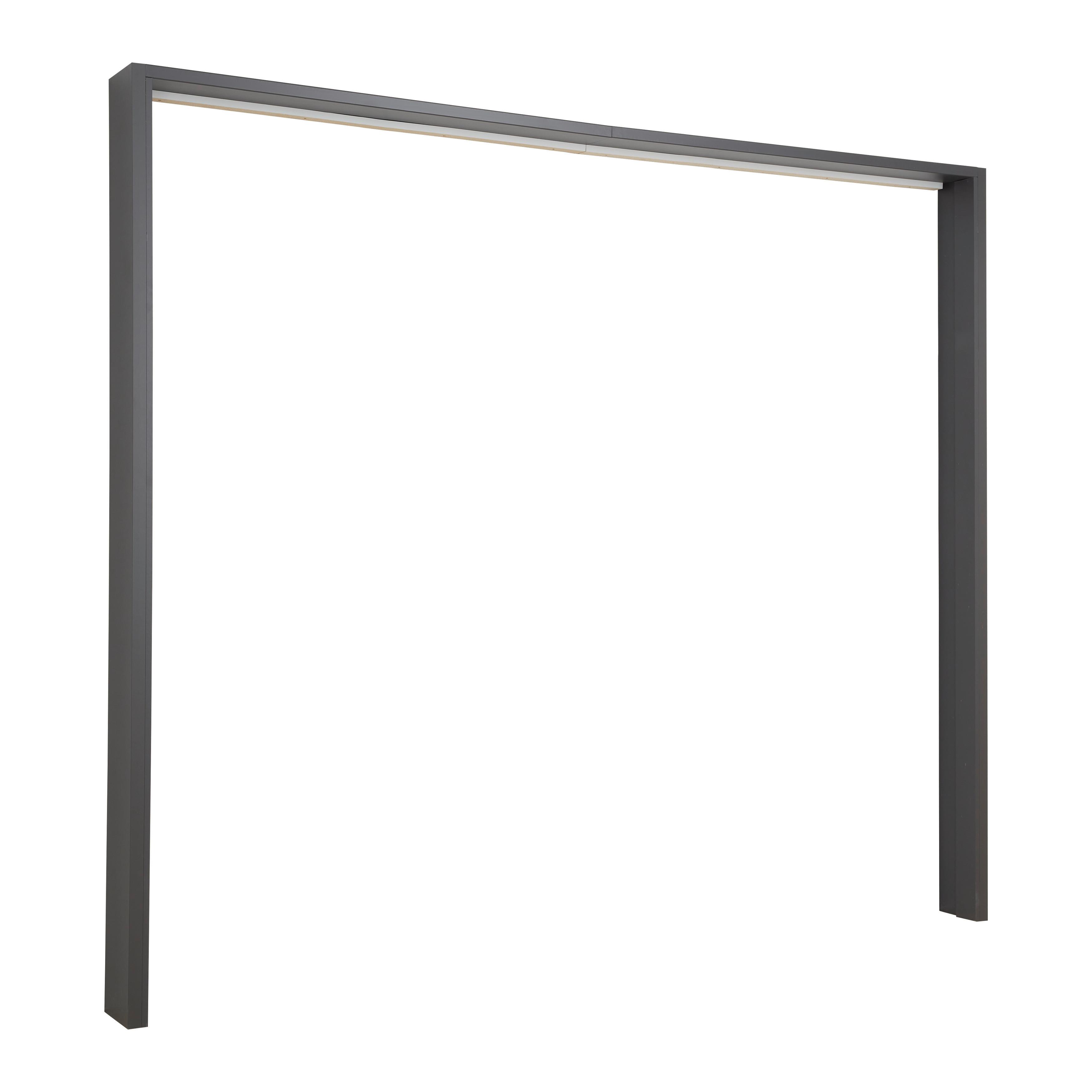 Ukrasni Okvir Leo - boje grafita, Konvencionalno, drvni materijal (257/222/5cm) - Premium Living