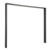 Ukrasni Okvir Leo - boje grafita, Konvencionalno, drvni materijal (257/222/5cm) - Premium Living