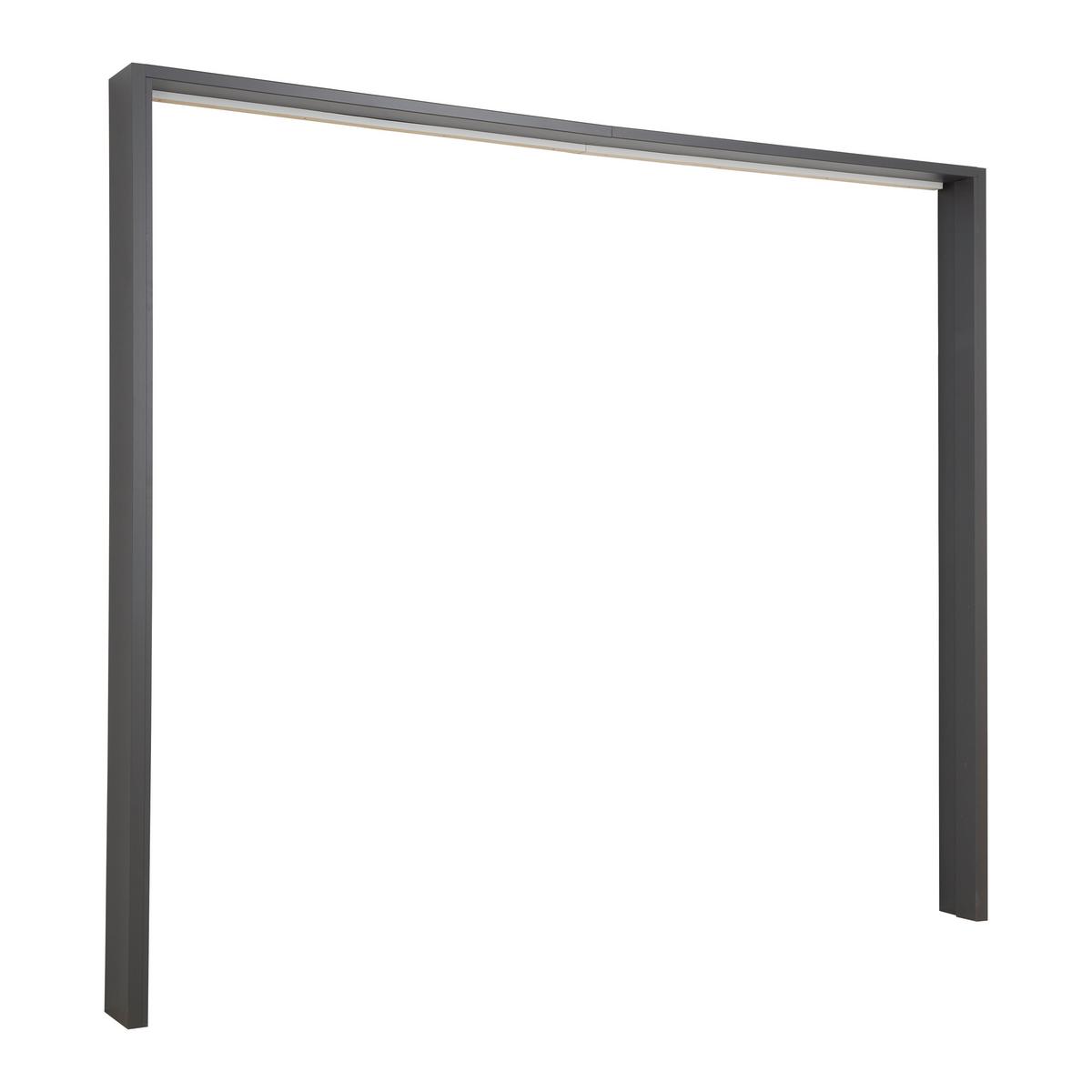 Ukrasni Okvir Leo - boje grafita, Konvencionalno, drvni materijal (257/222/5cm) - Premium Living