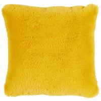 Krznena Blazina Liz - rumena, Moderno, tekstil (45/45cm) - Premium Living