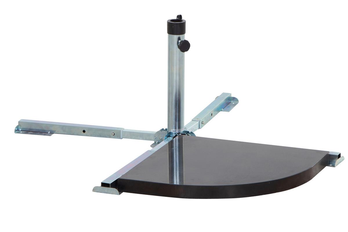 Sonnenschirmständer J01225 ca.49,5x39x39,5cm Silberfarben - Silberfarben, KONVENTIONELL, Metall (49,5/39/39,5cm) - Siena Garden