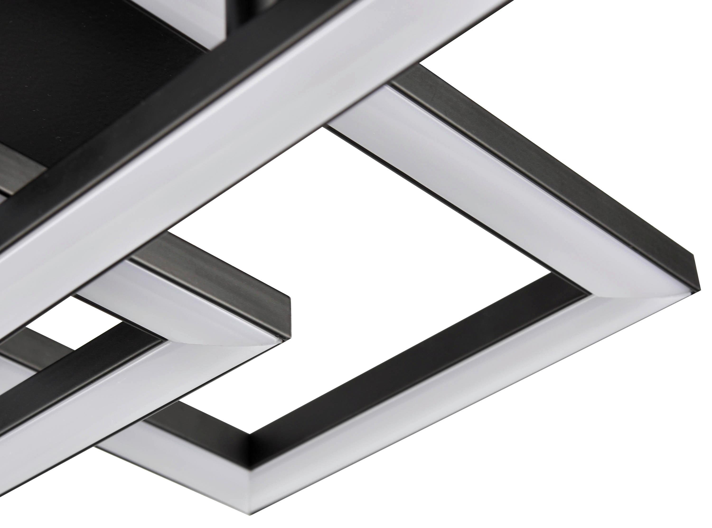 LED-Deckenleuchte Ferm in Schwarz max. 24 Watt - svart, Modern, plast (65/34,8/7,3cm) - Premium Living