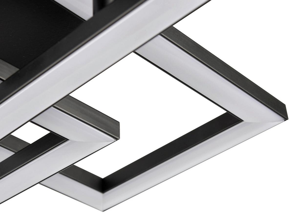 LAMPA SUFITOWA LED FERM - czarny, Modern, tworzywo sztuczne (65/34,8/7,3cm) - Premium Living