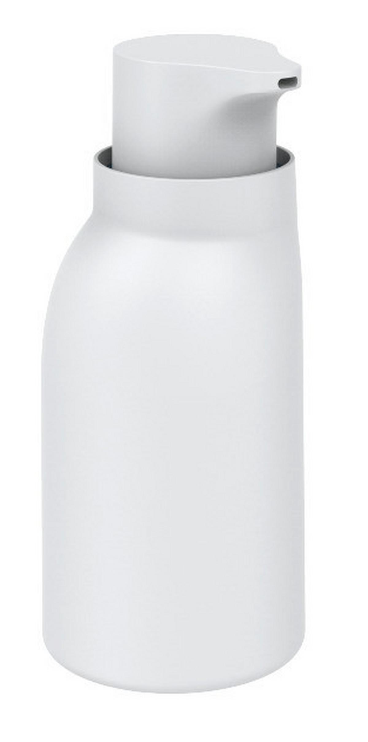 Seifenspender Naime in Weiß - Weiß, MODERN, Kunststoff (8,5/18,8/8cm) - Premium Living