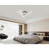 LED-TAKLAMPA KRISTINA - kromfärg/silver, Modern, metall/plast (56/56/11cm) - Mömax