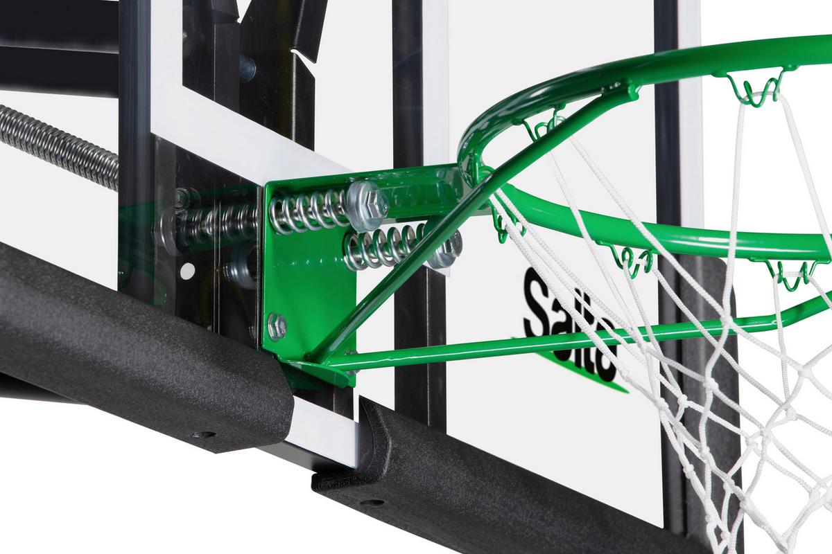 BASKETBALLSTÄNDER SALTA CENTER - Schwarz/Grün, KONVENTIONELL, Kunststoff/Metall (128/296-371/210cm) - Salta