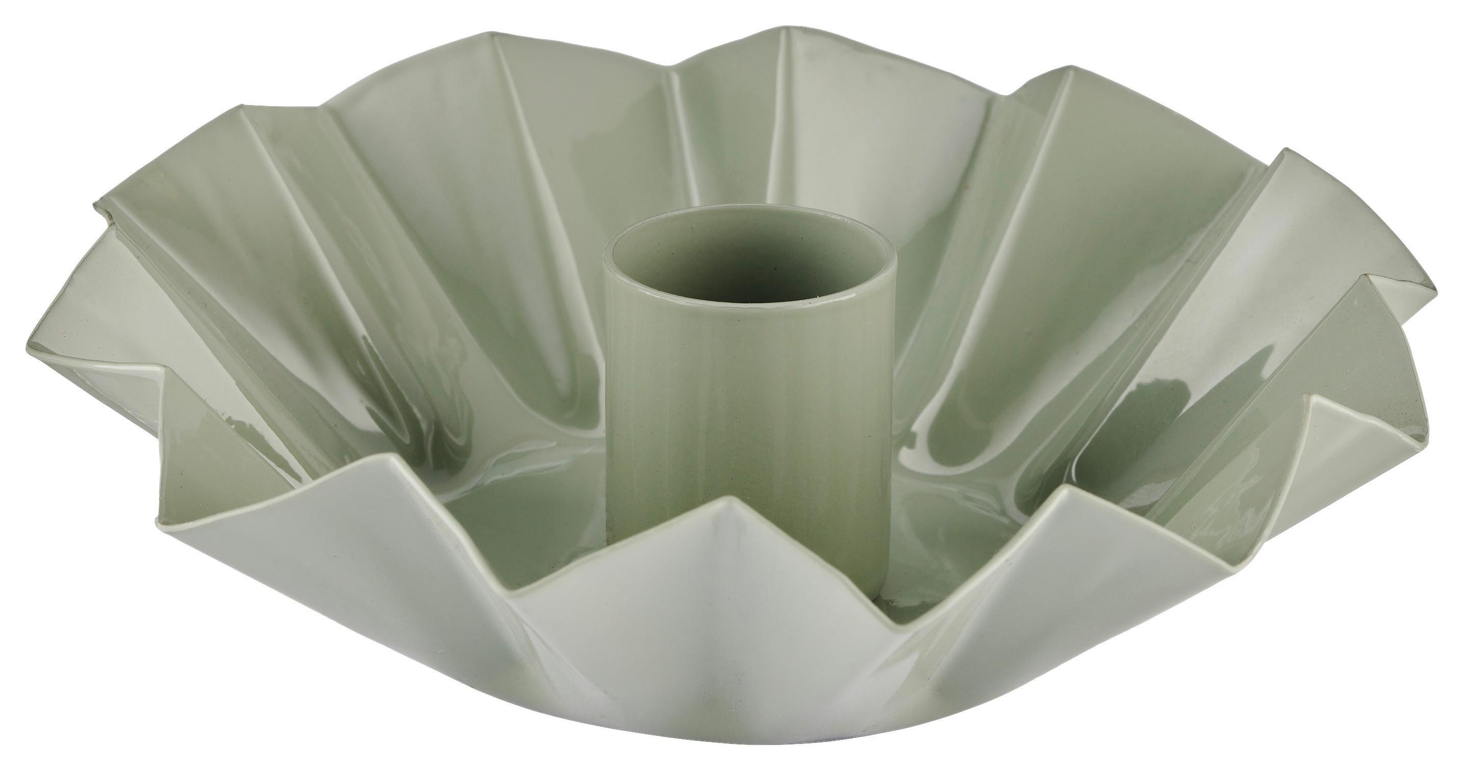 Kerzenhalter Roberto I Pastellgrün - Pastellgrün, Basics, Metall (12/4/12cm) - Mömax