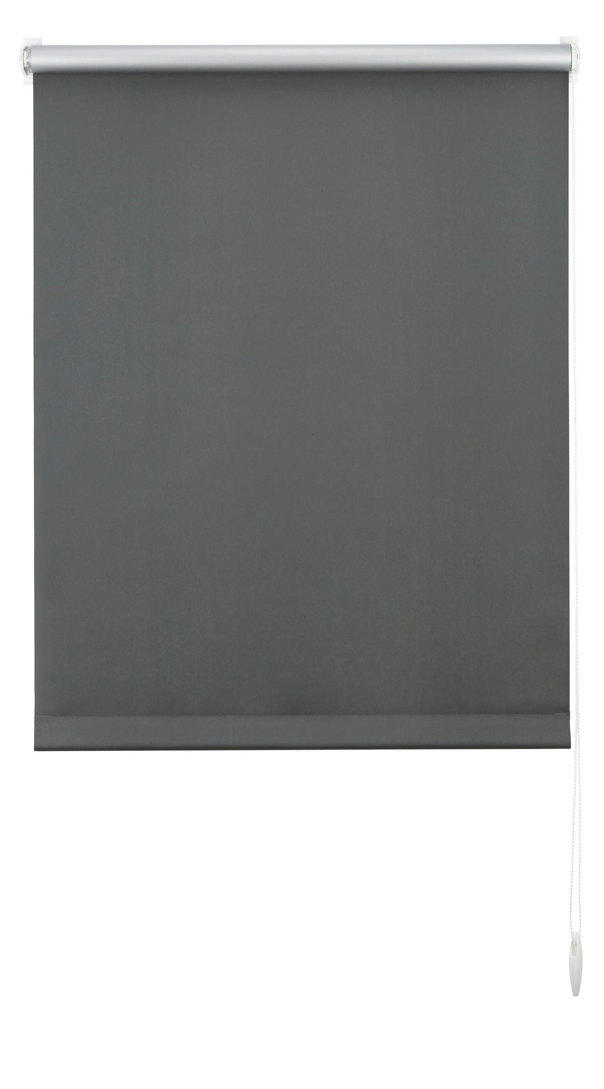 Klemmrollo Thermo ca. 45x150cm - Schieferfarben, Textil (45/150cm) - Premium Living