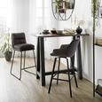 Masa Bar Bartresentisch - grafit/negru, Modern, compozit lemnos (120/105/70cm) - Modern Living Masa Bar Bartresentisch - grafit/negru, Modern, compozit lemnos (120/105/70cm) - Modern Living