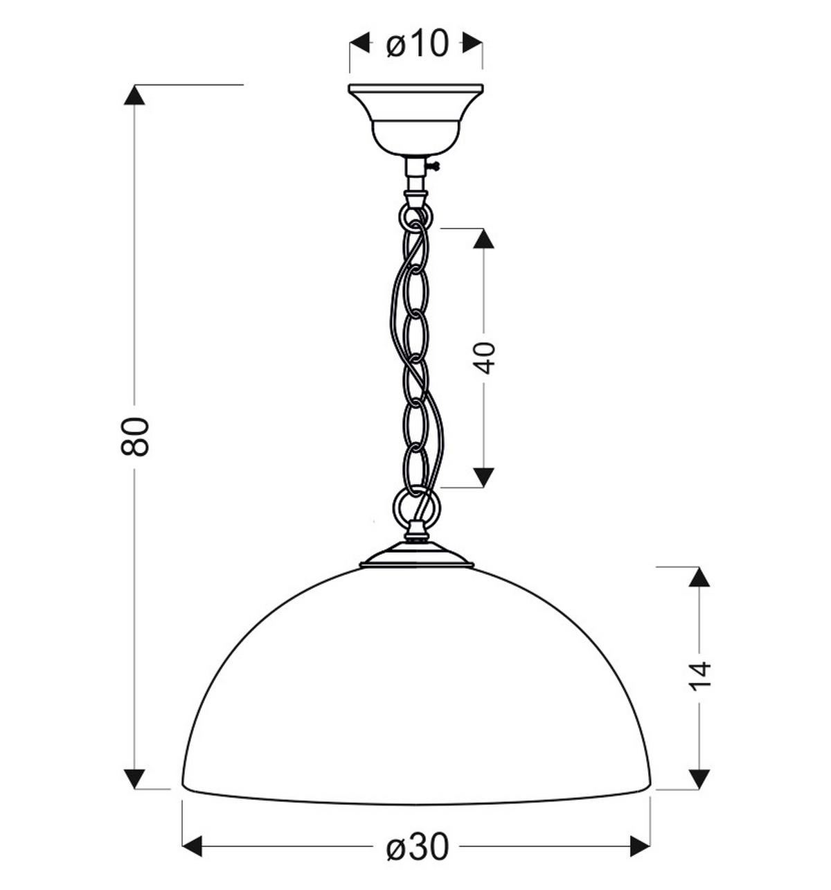 Svjetiljka Viseća 31-77745 - boje kroma, Basics, metal (30/30/80cm)