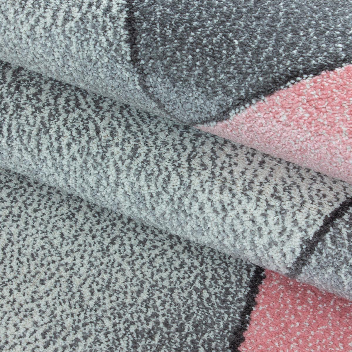 Webteppich Beta Pink ca. 140x200cm - Pink, Basics, Textil (140/200cm) - Novel