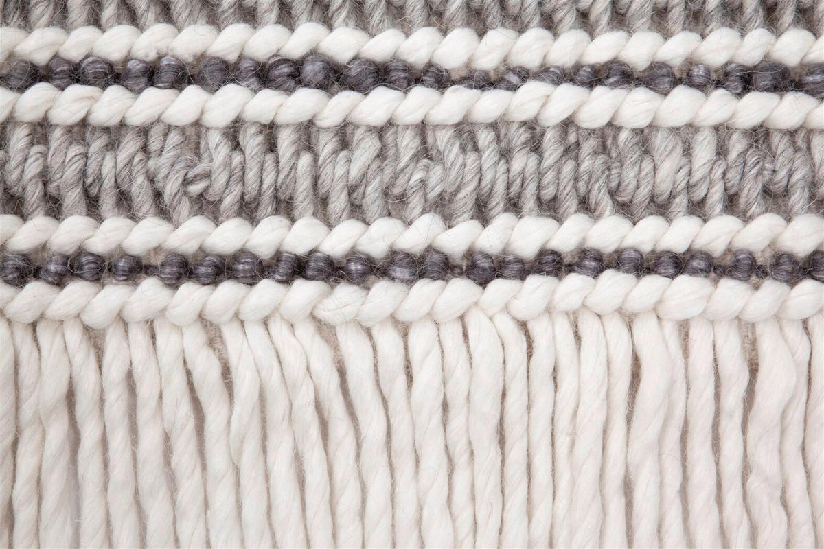 Flachwebeteppich Natura 110 Natural/gra 200x290 - Naturfarben/Grau, Basics, Textil (200/290cm) - Kayoom