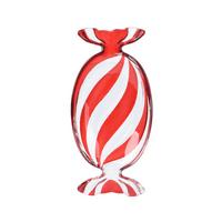Tavă decorativă Nelly - alb/roșu, Basics, sticlă (14,6/35/4,6cm)
