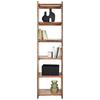 HYLLA TIMBER -EXKLUSIV- - alfärgad/svart, Natur, metall/trä (50/190/38cm) - Premium Living