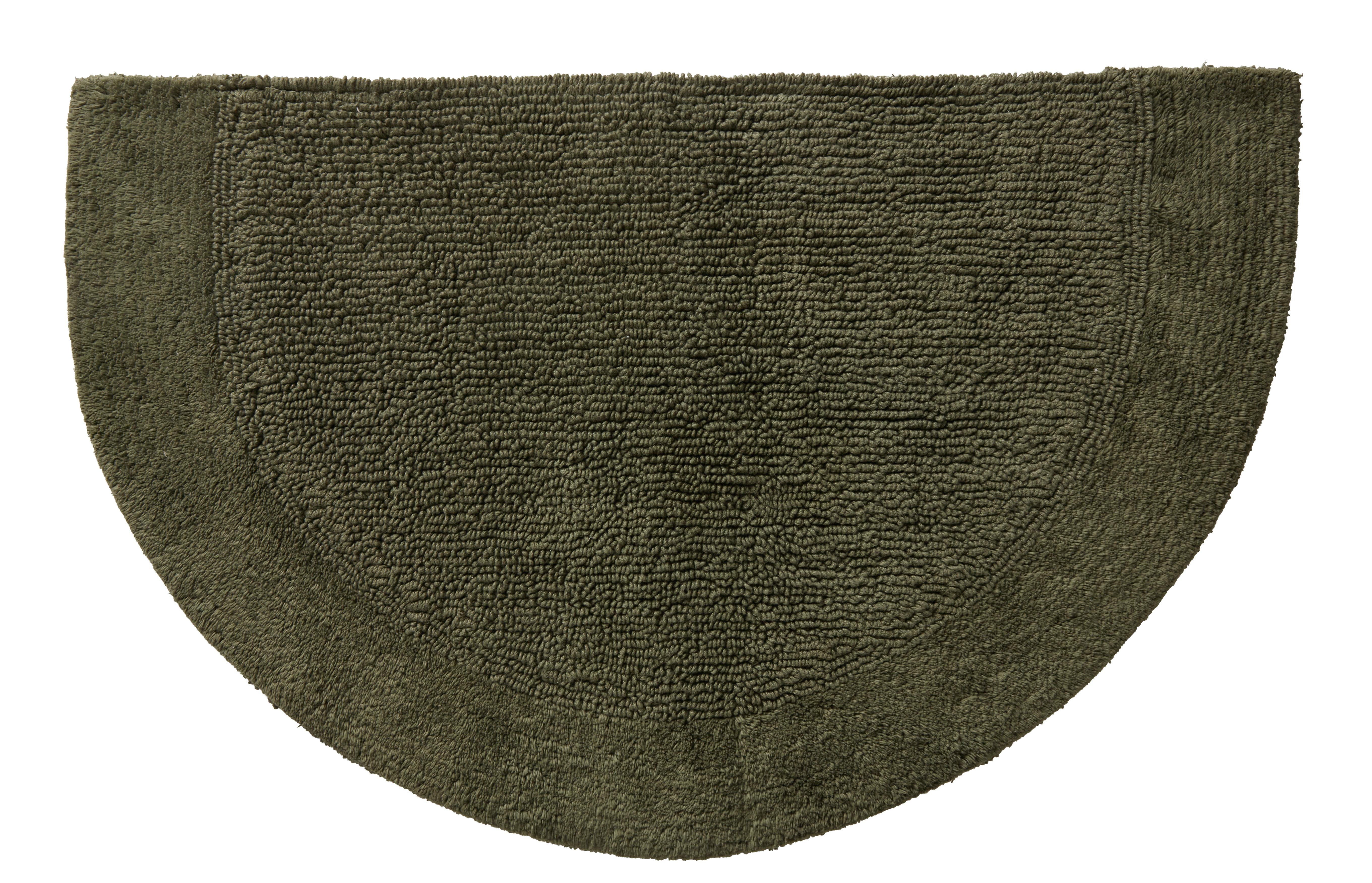 BADRUMSMATTA KAREN - mörkgrön, Klassisk, textil (50/80cm) - Premium Living