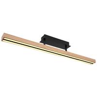 Stropna Led-svetilka Doro, S Sijalko - črna/opal, Design, kovina/umetna masa (81,5/7,5/14cm) - Globo