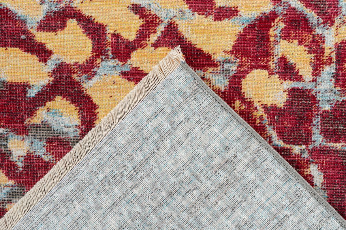 Flachwebeteppich Dilan 400 - Rot/Multicolor, Konventionell, Textil (160/230cm) - Kayoom