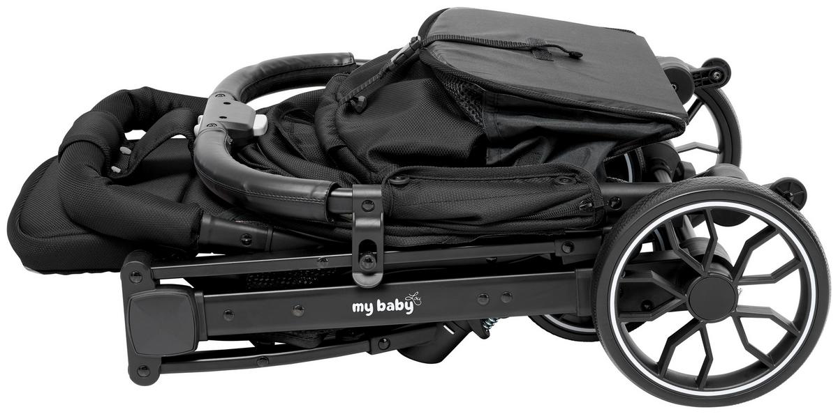 WÓZEK SPACEROWY DUBAI - czarny, Basics, metal/tkanina (70/51/103cm) - My Baby Lou
