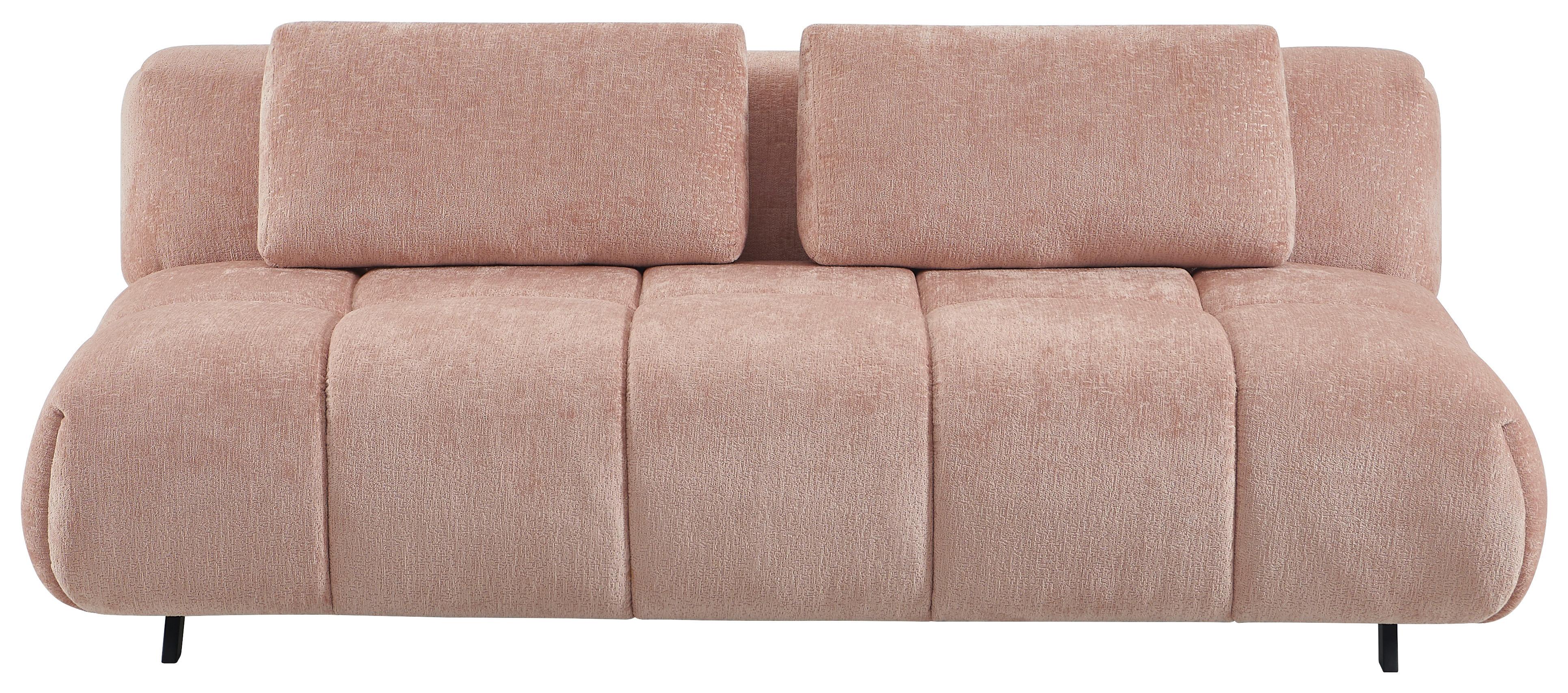 Sofa Ares - pink/crna, Moderno, drvo/metal (193/72/109cm) - Mömax