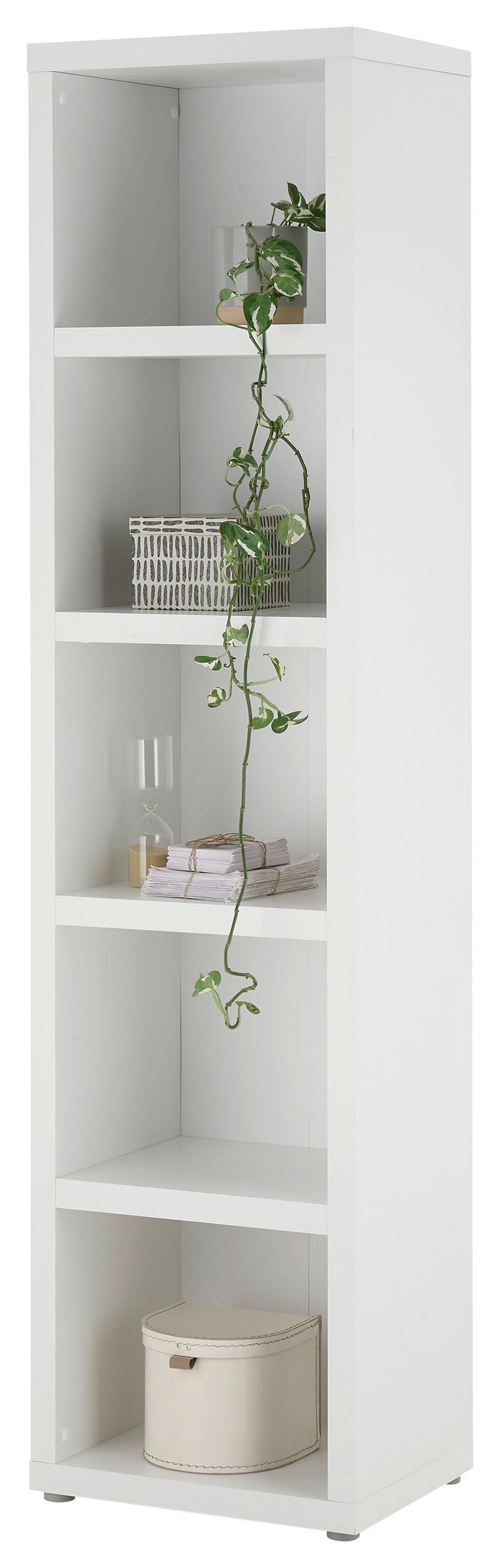 Regal in Weiss - Weiss, Modern, Holzwerkstoff (50/201/38cm) - Mömax