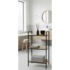 ÉTAGÈRE AZRA II -SB- - couleur naturelle/noir, MODERN, matériaux naturels/métal (39/70/32,5cm) - Mömax