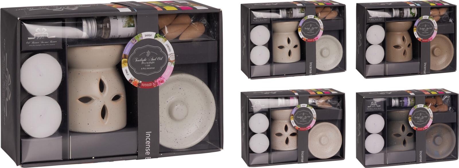 Illóolaj Párologtató Szett Elena - többszínű, kerámia