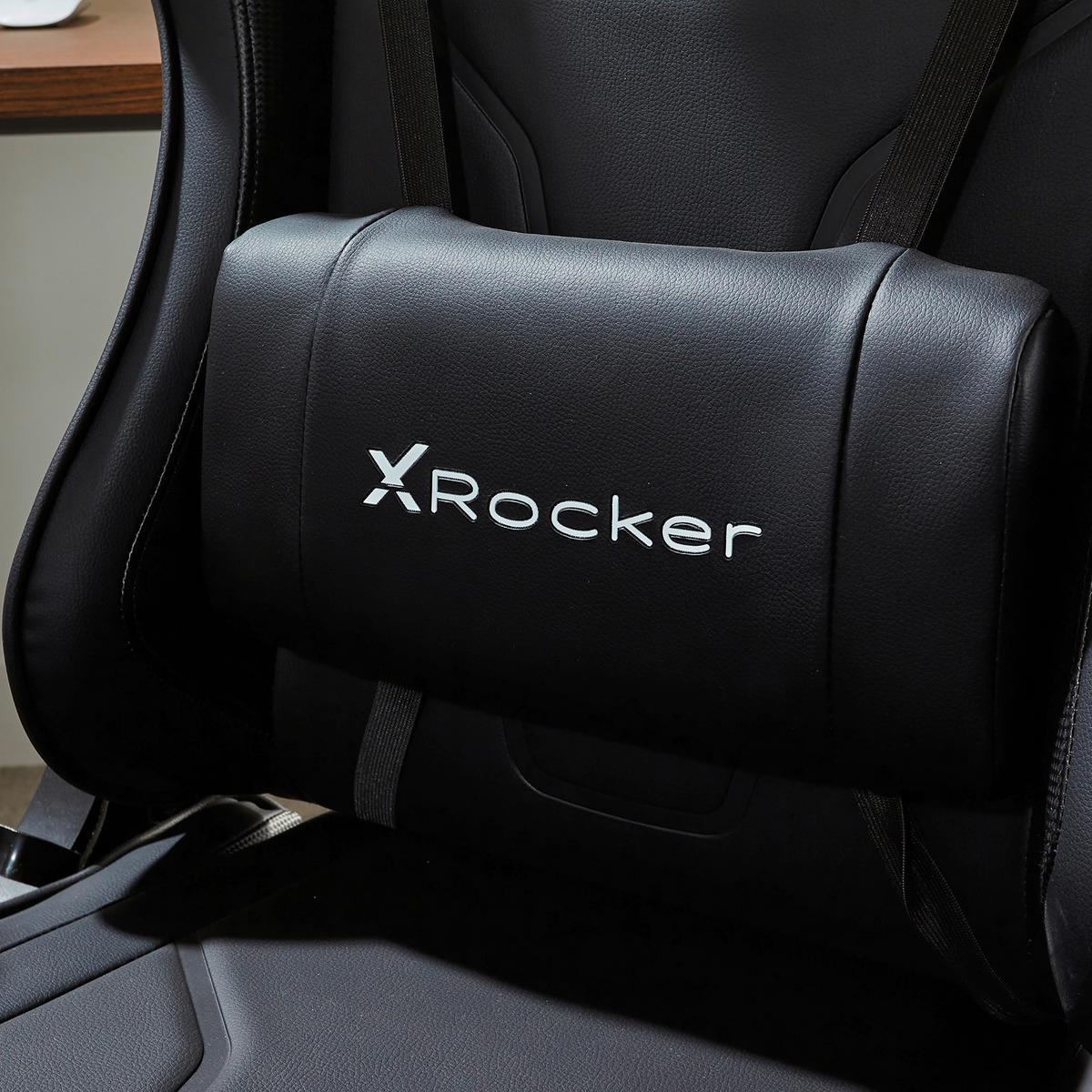 Gamingsessel Agility ca. 59,9x122x66cm Schwarz - Schwarz, MODERN, Kunststoff/Textil (59,9/122/66cm) - X Rocker