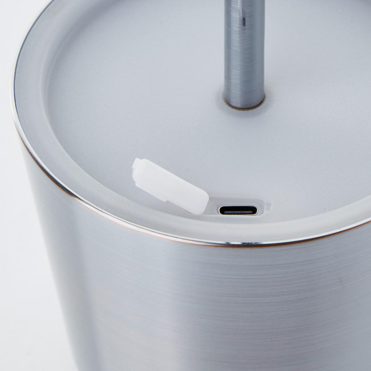 LAMPA STOŁOWA Z AKUMULATOREM G40939/68 XAANA - kolor aluminiowy/kolor niklowy, Basics, metal (11/37cm) - Brilliant