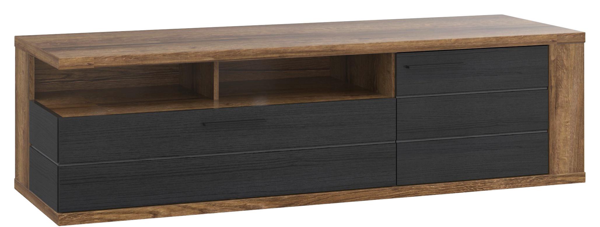 Element TV Lacjum - culoare lemn stejar, Modern, plastic/metal (161,8/46,7/52,3cm) - Modern Living