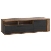 Tv-elem Lacjum Lcjt121-N09 - tölgyfa színű/fekete, Modern, műanyag/faalapú anyag (161,8/46,7/52,3cm)