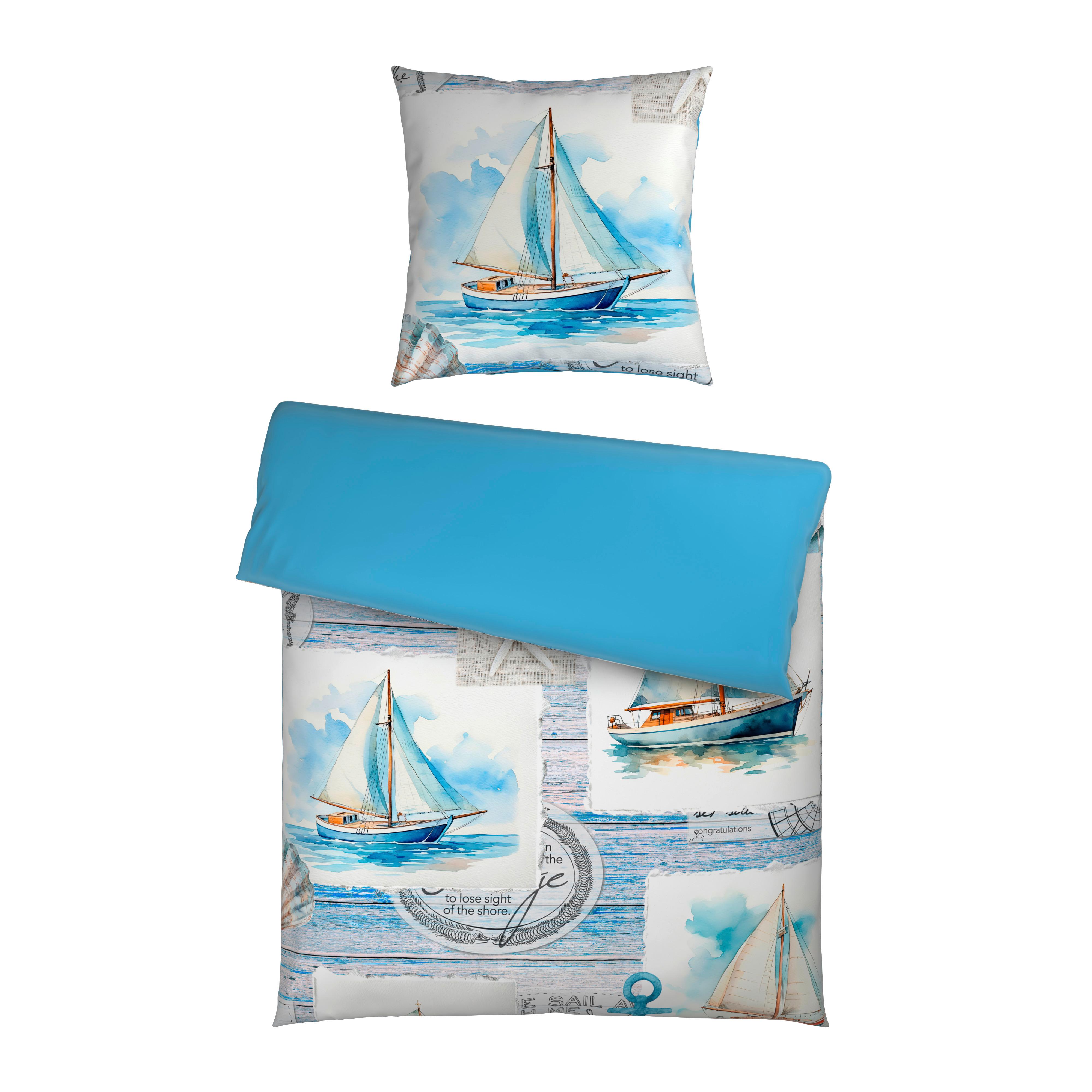 POŚCIEL DWUSTRONNA SAILOR - różnokolorowy, tkanina (155/220cm) - Esposa