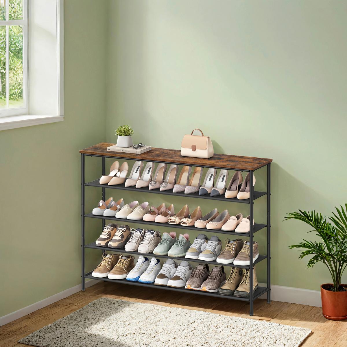 Regal Dunkelbraun/ Schwarz ca. 120x88,5x29 cm - Dunkelbraun/Schwarz, Trend, Holzwerkstoff/Metall (120/88,5/29cm) - MID.YOU