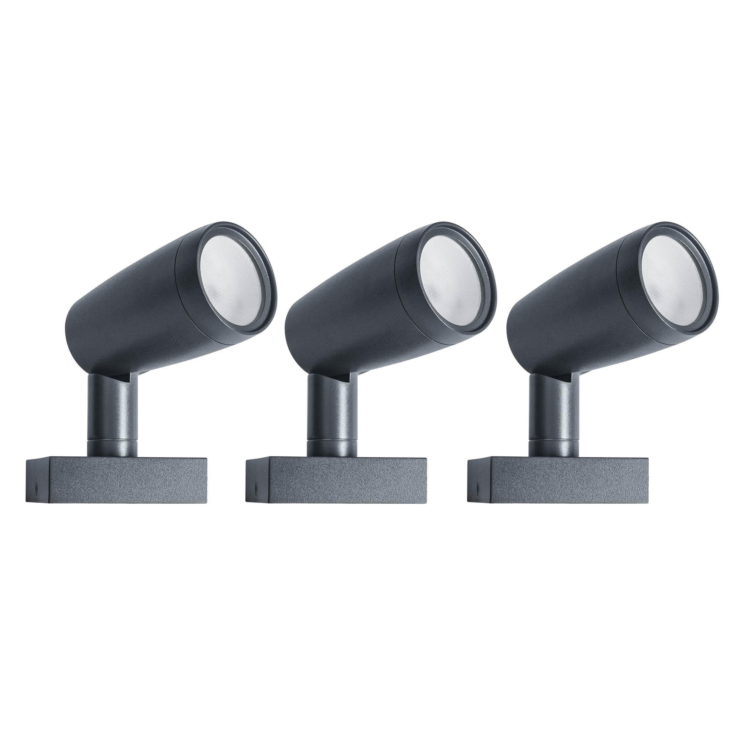 ZESTAW SPOTÓW LED SMART WIFI GARDEN SPOT 3ER SET - ciemnoszary, Basics, metal (14,5/9/29,5cm) - Ledvance