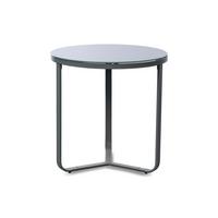 STOLIK KAWOWY BOSTON1 - szary, Design, metal/szkło (50/50/50cm) - Xora