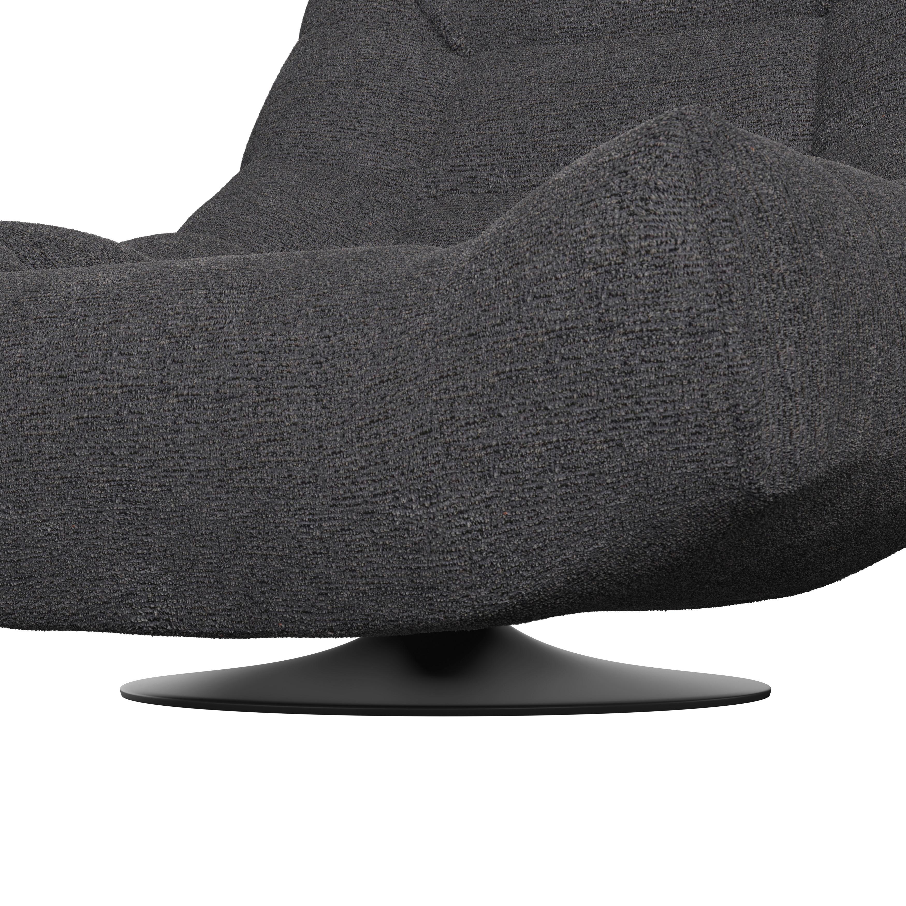 RELAXFÅTÖLJ LORENA - svart, Modern, metall/textil (101/83/95cm) - Bessagi Home