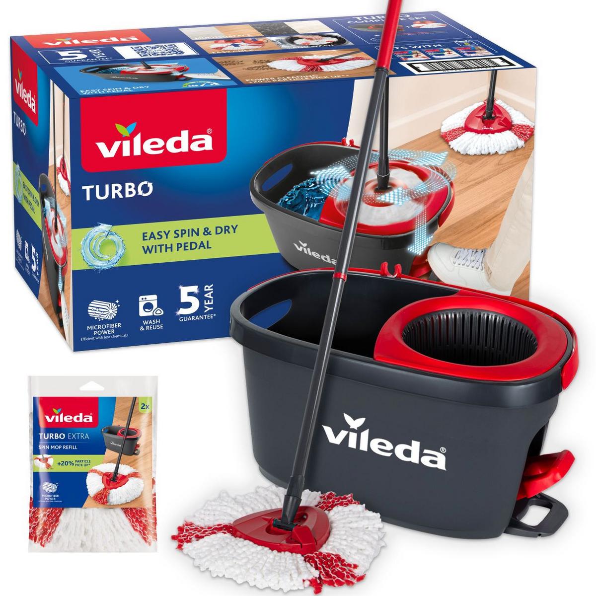 Pedálos Felmosószett Vileda Easy Wring Turbo - Konventionell - Vileda