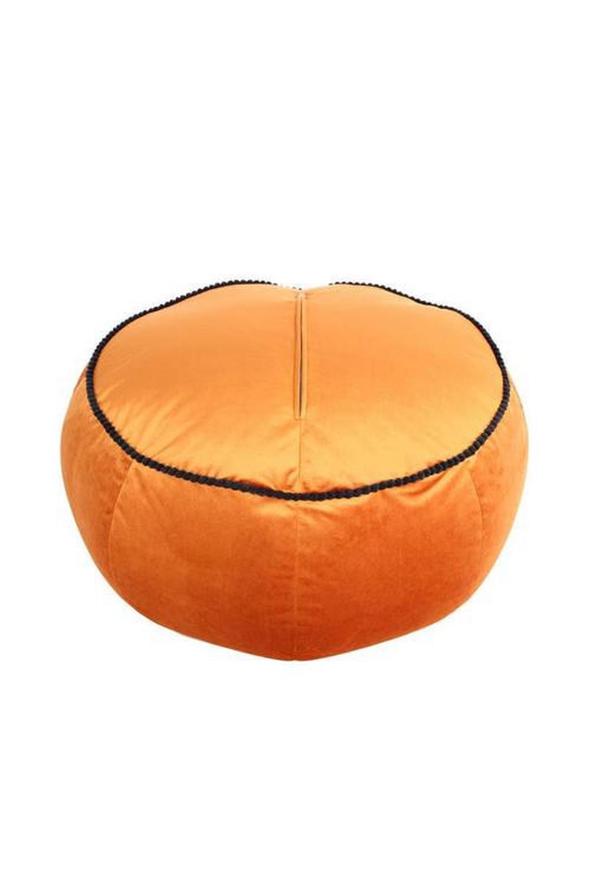 Puff Uc4a6 - narancs/bronzszínű, Modern, textil (65/35/65cm) - Kayoom