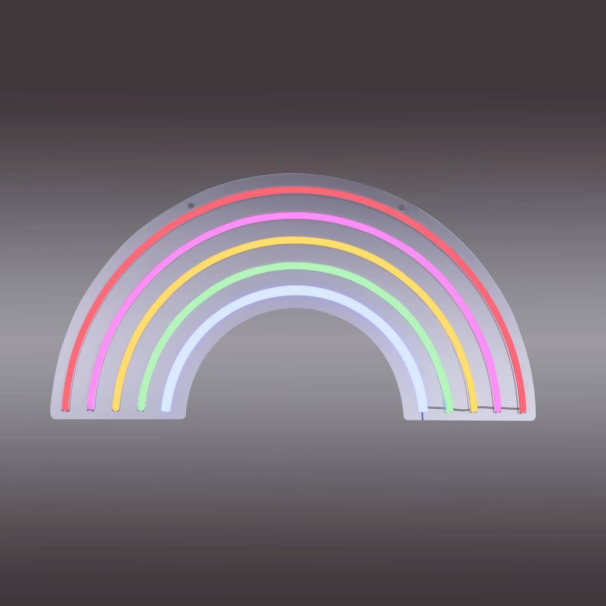 DEKORACJA ŚWIETLNA LED 85024-70  NEON-RAINBOW - Basics, tworzywo sztuczne (63/1,5/32cm) - Just Light