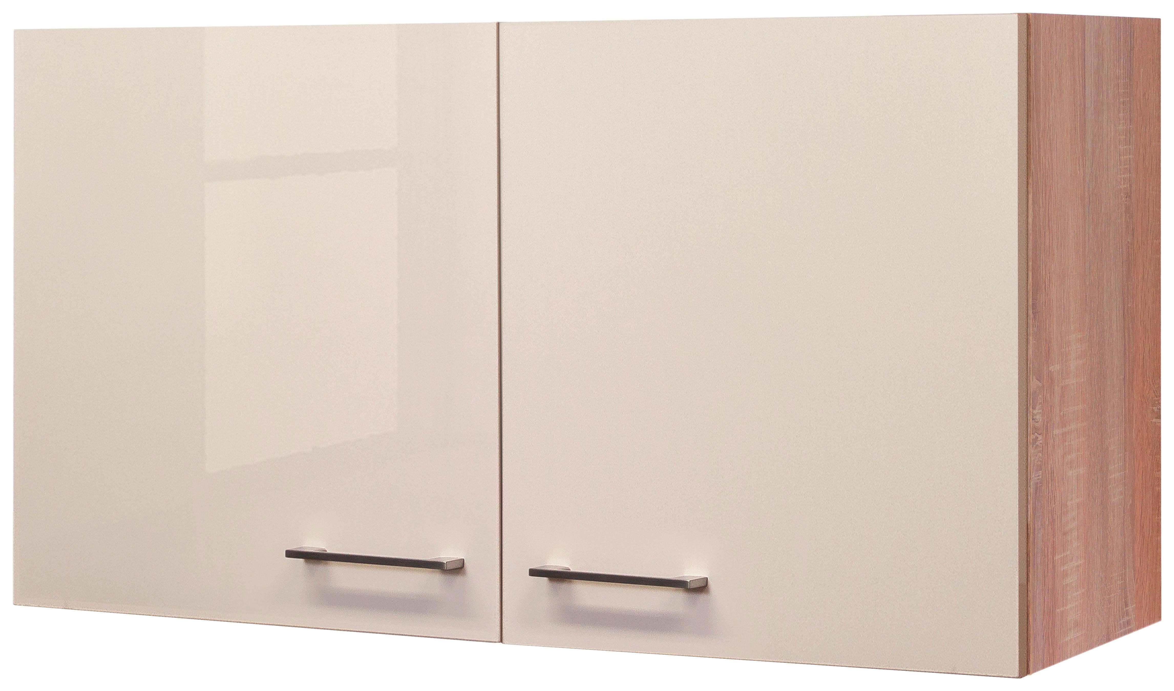 Kuhinjska Zgornja Omarica Nepal, Kašmir, Barva Hrasta - barve nerjavečega jekla/kašmir, Moderno, kovina/leseni material (100/54,8/32cm) - FlexWell