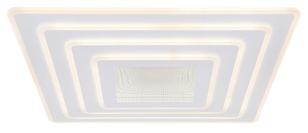 LED-Deckenleuchte Jocelyn Opal/Weiß max. 60 Watt - Opal/Weiß, Design, Kunststoff/Metall (70/70/6,7cm) - Globo