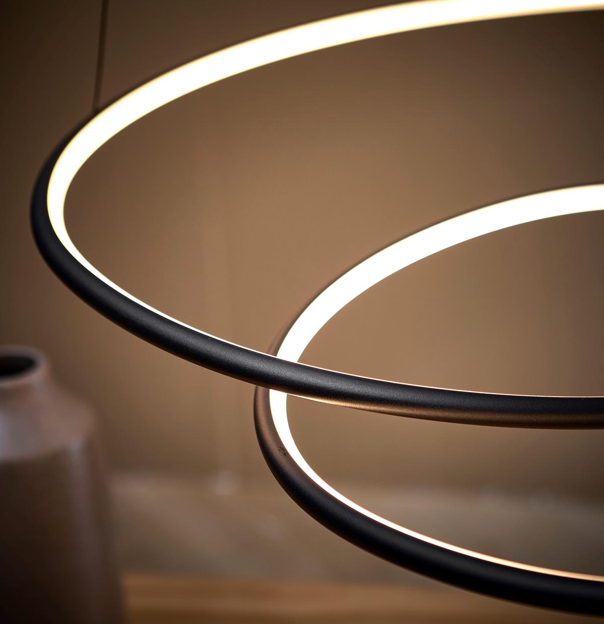 LAMPA WISZĄCA LED BIRMINGHAM *SBN* - czarny, Lifestyle, tworzywo sztuczne/metal (67/150cm) - Novel