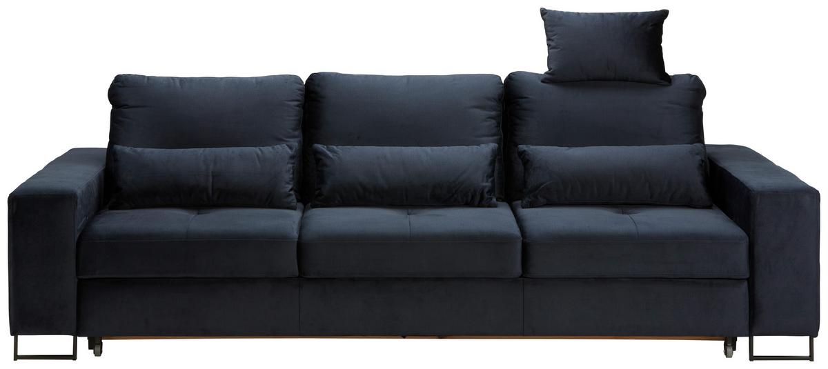 Trosjed Na Razvlačenje Simone - tamno plava/crna, Moderno, tekstil/metal (261/77-87/116cm) - Mömax